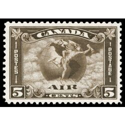 canada stamp c air mail c2 mercury with scroll in hand 5 1930 M F VFNH 024