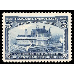 canada stamp 99 champlain s habitation 5 1908 M VF 076