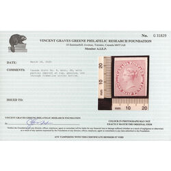 canada stamp 8 queen victoria d 1857 M FOG 068