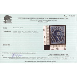 canada stamp 7 jacques cartier 10d 1855 U VF 059