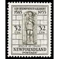 newfoundland stamp 225ii gilbert statue at truro 32 1933 M VFNH 004