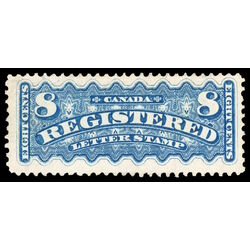 canada stamp f registration f3 registered stamp 8 1876 M FNG 068