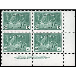 canada stamp 272 logging bc 50 1946 PB LR %231 027
