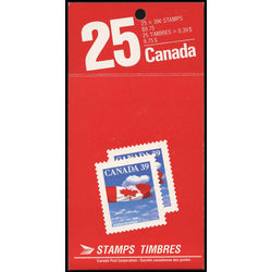 canada stamp bk booklets bk115 flag over clouds 1989