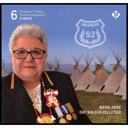canada stamp bk booklets bk791 marie anne day walker pelletier 2022
