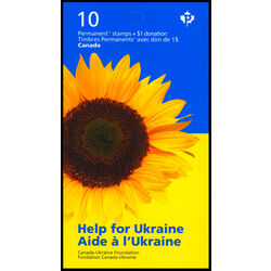 canada stamp bk booklets bk794 help for ukraine 2022