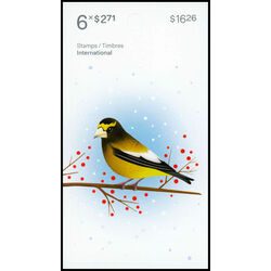 canada stamp bk booklets bk805 grosbeak 2022
