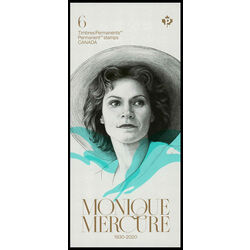 canada stamp bk booklets bk807 monique mercure 1930 2020 2022