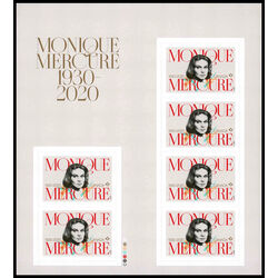 canada stamp bk booklets bk807 monique mercure 1930 2020 2022