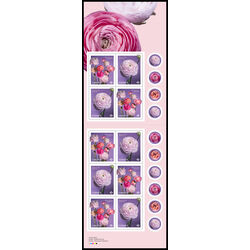 canada stamp bk booklets bk809 ranunculus 2023