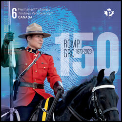 canada stamp bk booklets bk814 rcmp 150th anniversary 2023