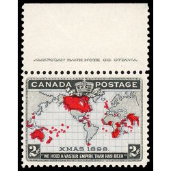 canada stamp 85 imperial penny postage christmas 2 1898 M VFNH 050