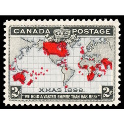 canada stamp 85 imperial penny postage christmas 2 1898 M VFNH 052