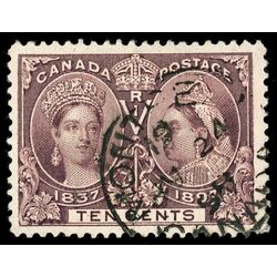 canada stamp 57 queen victoria diamond jubilee 10 1897 U VF 086