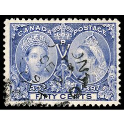 canada stamp 60 queen victoria diamond jubilee 50 1897 U VF 091