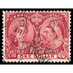 canada stamp 61 queen victoria diamond jubilee 1 1897 U F VF 108