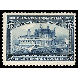 canada stamp 99 champlain s habitation 5 1908 M F VF 079
