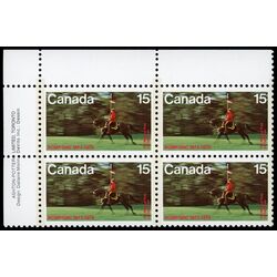canada stamp 614 r c m p musical ride 15 1973 PB UL