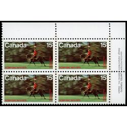 canada stamp 614 r c m p musical ride 15 1973 PB UR