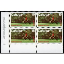 canada stamp 614 r c m p musical ride 15 1973 PB LL