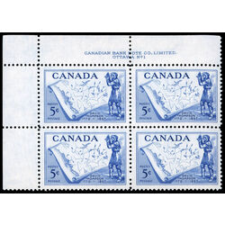 canada stamp 370 thompson and map 5 1957 PB UL %231