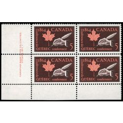 canada stamp 432 quil and maple leaf 5 1964 PB LL %231