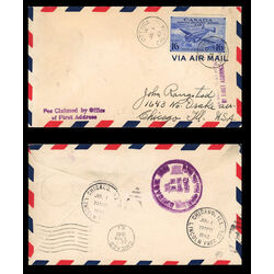 canada stamp c air mail ce1 trans canada airplane 16 1942 FDC 014