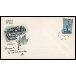 canada stamp 275 canadian citizenship 4 1947 FDC PC 016
