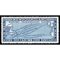 newfoundland stamp c8 historic transatlantic flights 1 00 1931 M VF 013