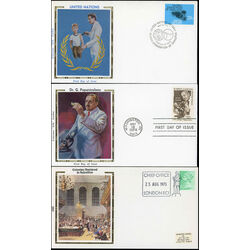 3 fdc with colorano silk cachets