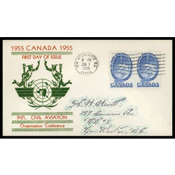 canada stamp 354 dove 5 1955 FDC COMBO 013