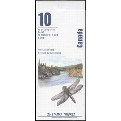canada stamp bk booklets bk131 heritage rivers 1 1991