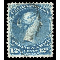 canada stamp 28 queen victoria 12 1868 U VF 044