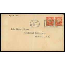 canada stamp 141 sir john a macdonald 1 1927 FDC 012