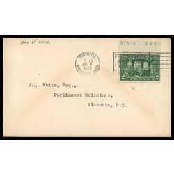 canada stamp 142 fathers of confederation 2 1927 FDC 011