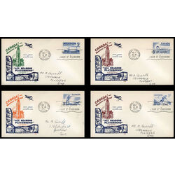 canada stamp 365 8 fdc recreation sports 1957