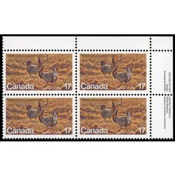 canada stamp 854 greater prairie chicken 17 1980 PB UR