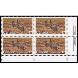 canada stamp 854 greater prairie chicken 17 1980 PB LR
