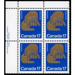 canada stamp 856 helping hands 17 1980 PB UL