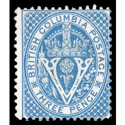 british columbia vancouver island stamp 7 seal of british columbia 3d 1865 M FOG 032