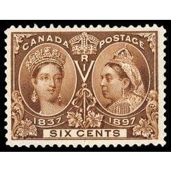 canada stamp 55 queen victoria diamond jubilee 6 1897 M VF 055