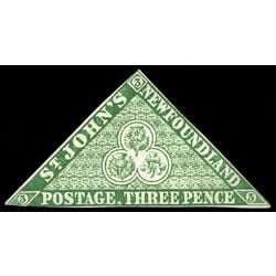 newfoundland stamp 3 pence first issue 3d 1857 M FNG 024