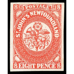 newfoundland stamp 8 pence first issue 8d 1857 M XFNG 025