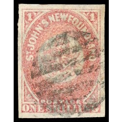 newfoundland stamp 23 pence third issue 1sh 1861 U VF 007