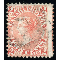canada stamp 20 queen victoria 2 1859 U VG F 051