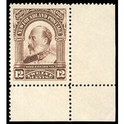 newfoundland stamp 102 king edward vii 12 1911 M XF 012