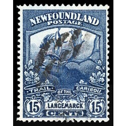 newfoundland stamp 124b langemarck 15 1919 U F VF 005