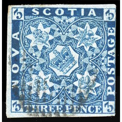 nova scotia stamp 2 pence issue 3d 1851 U F VF 020