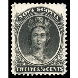 nova scotia stamp 13 queen victoria 12 1860 U F VF 002