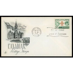 canada stamp 356 world jamboree 5 1955 FDC PC 018